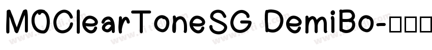 MOClearToneSG DemiBo字体转换